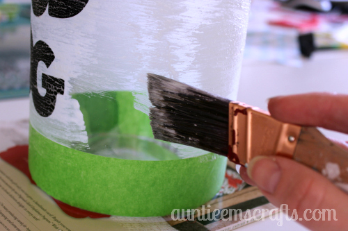 DIY Etched Glass Treat Jar | Auntie Em's Crafts