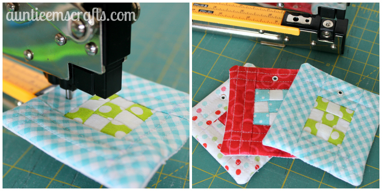 9 Patch Quilt Block Ornament | AuntieEmsCrafts.com