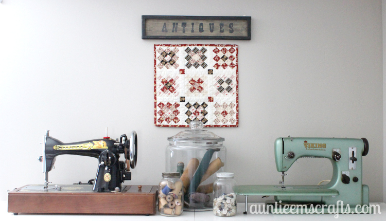 Little House on the Prairie® Granny Square Mini Quilt Tutorial | AuntieEmsCrafts.com