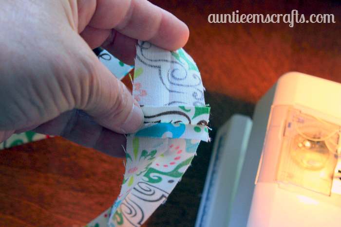 Making Fabric Yarn from Scraps | AuntieEmsCrafts.com