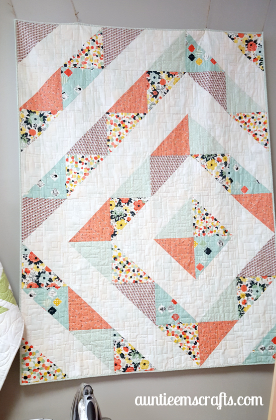 Fancy and Fabulous HST Quilt | AuntieEmsCrafts.com