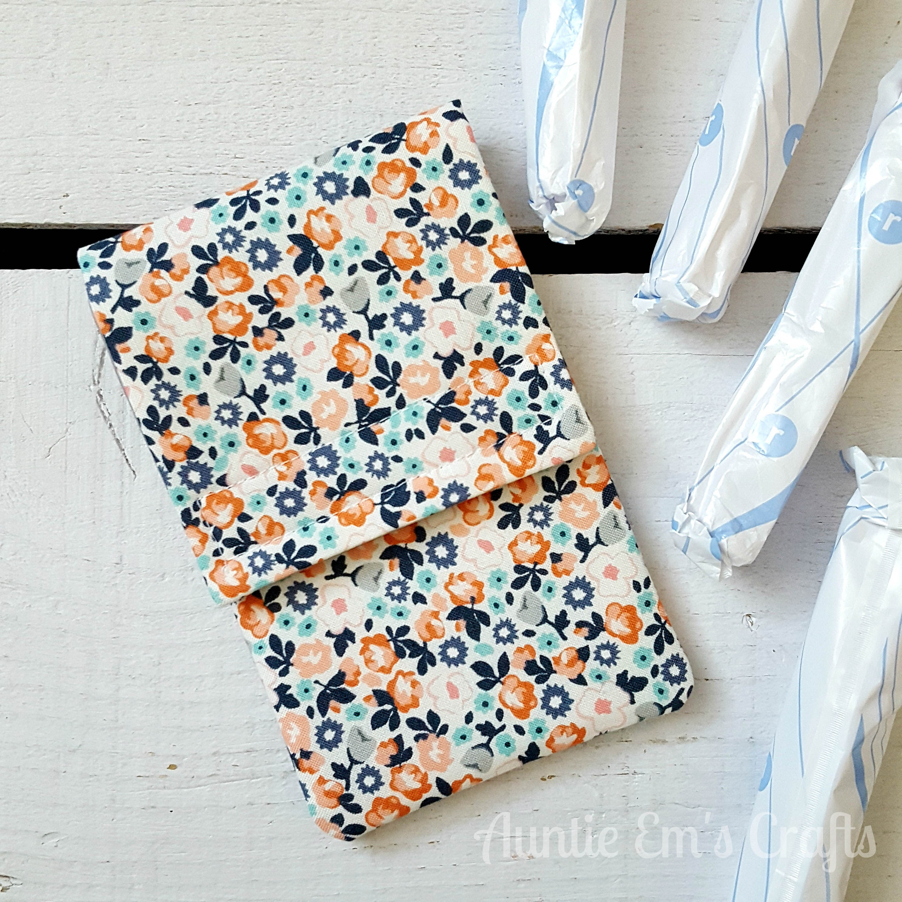 Tampon Case, Sanitary Pad Holder, Clutch Pattern, Tampon Wallet, Pad Holder  PDF Sewing Pattern and Instruction, Instant Download W-e001 