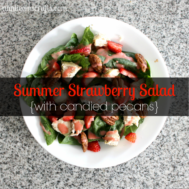 Summer Strawberry Salad with Candied Pecans