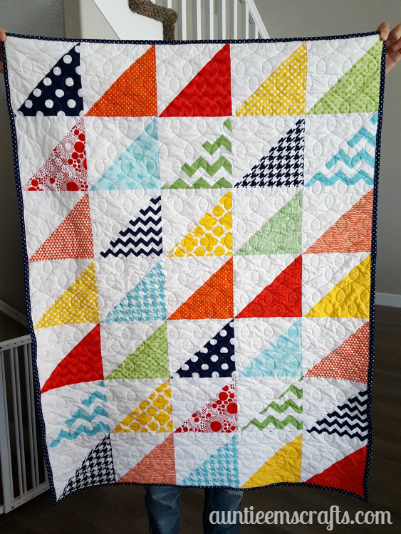 Rainbow HST Quilt